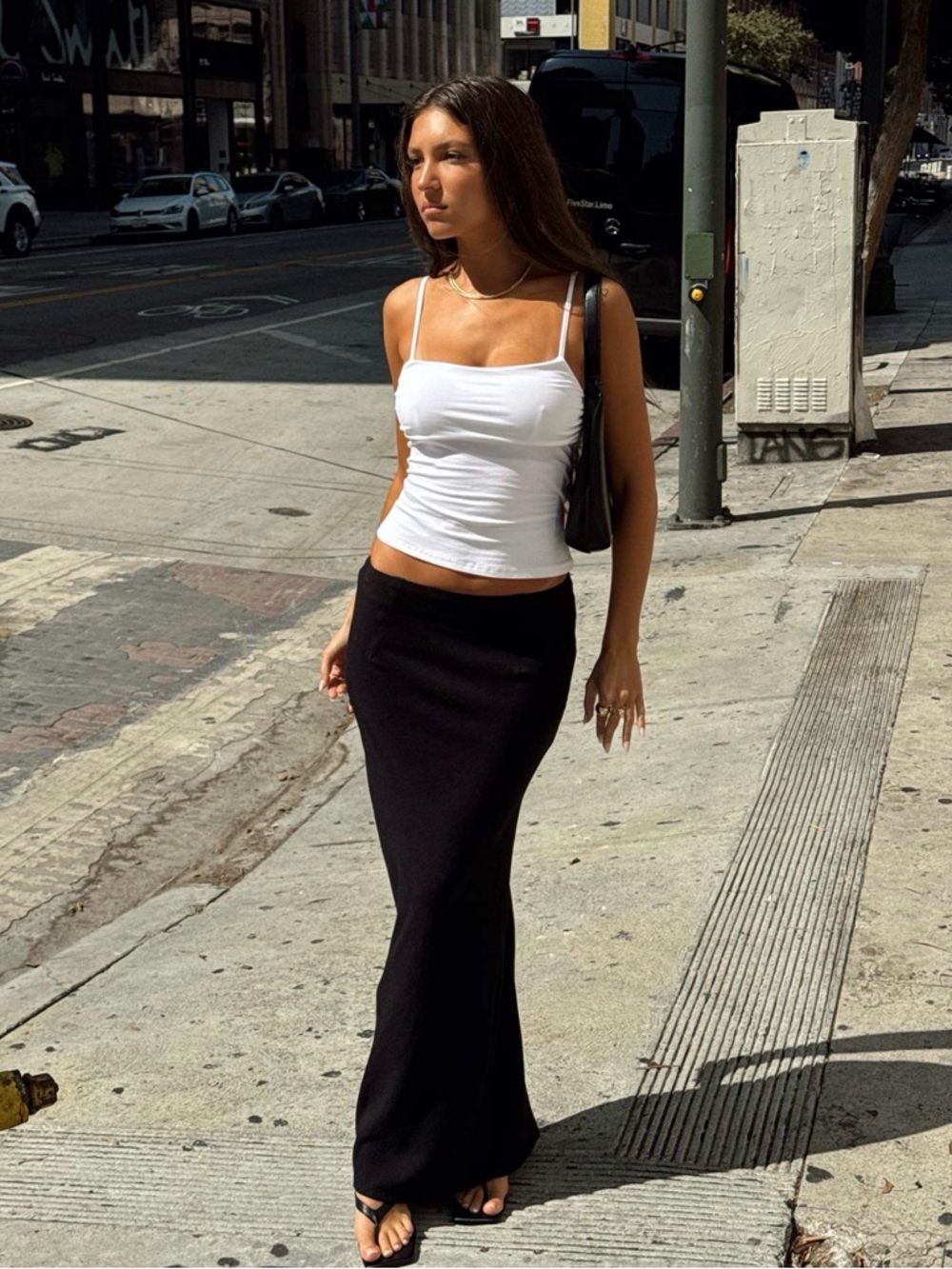Princess Polly Jodie Maxi Skirt Black